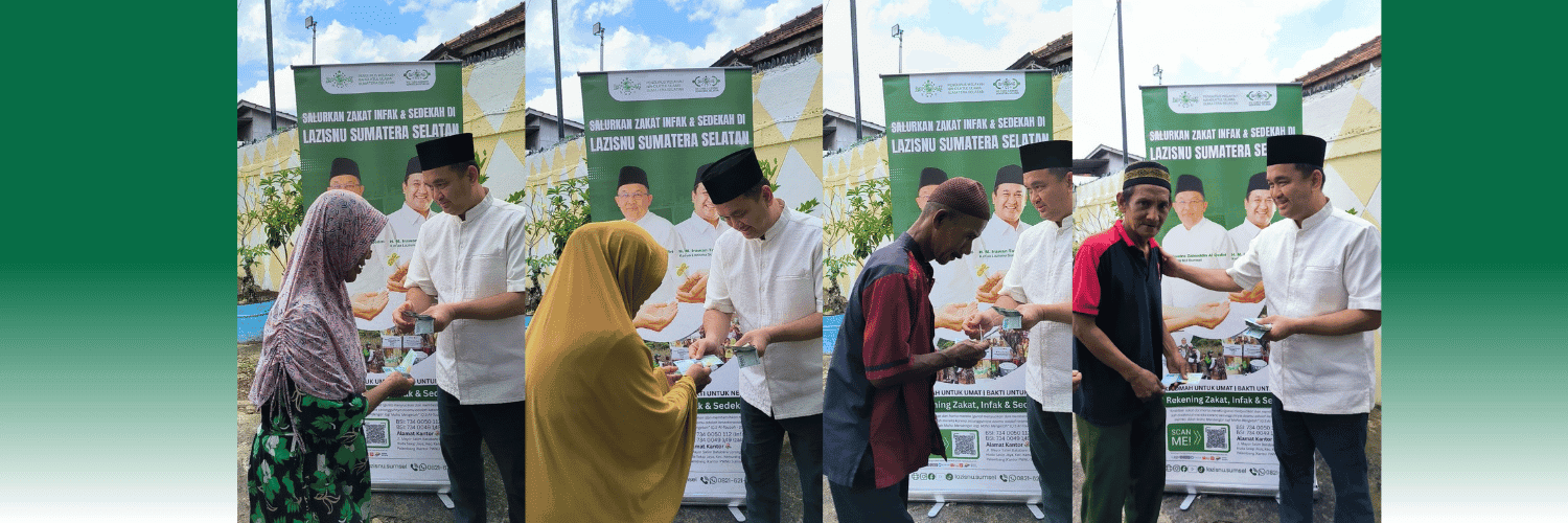 Ketua LAZISNU Sumsel Salurkan Zakat Fitrah kepada Ratusan Penerima Manfaat