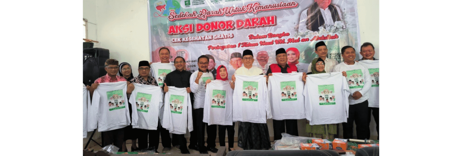Aksi Donor Darah dan Cek Kesehatan Gratis Warnai Peringatan 1 Tahun Haul KH. Mal An Abdullah