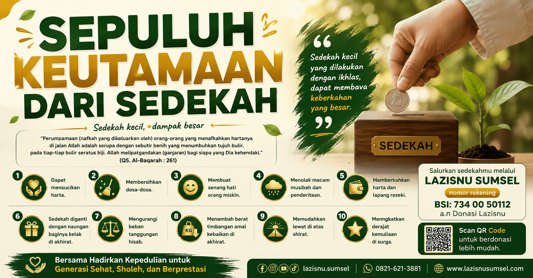 10 Keutamaan Sedekah yang Membuka Pintu Keberkahan Hidup