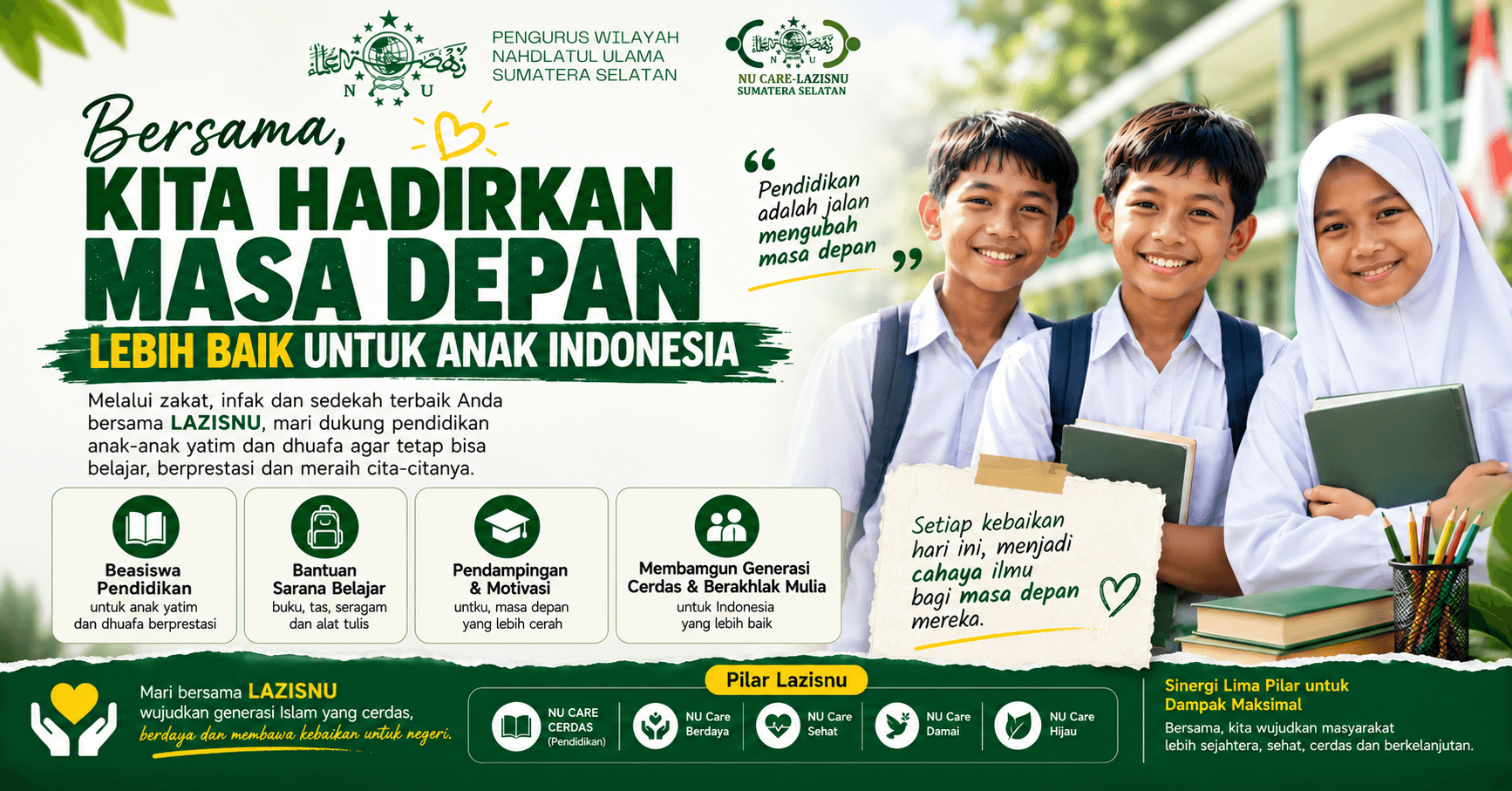 Pendidikan Mengubah Hidup, Kepedulian Mengubah Masa Depan