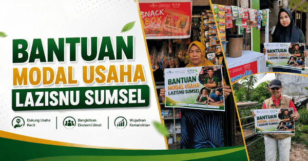 LAZISNU Sumsel Salurkan Bantuan Modal Usaha, Dorong Kemandirian Ekonomi UMKM
