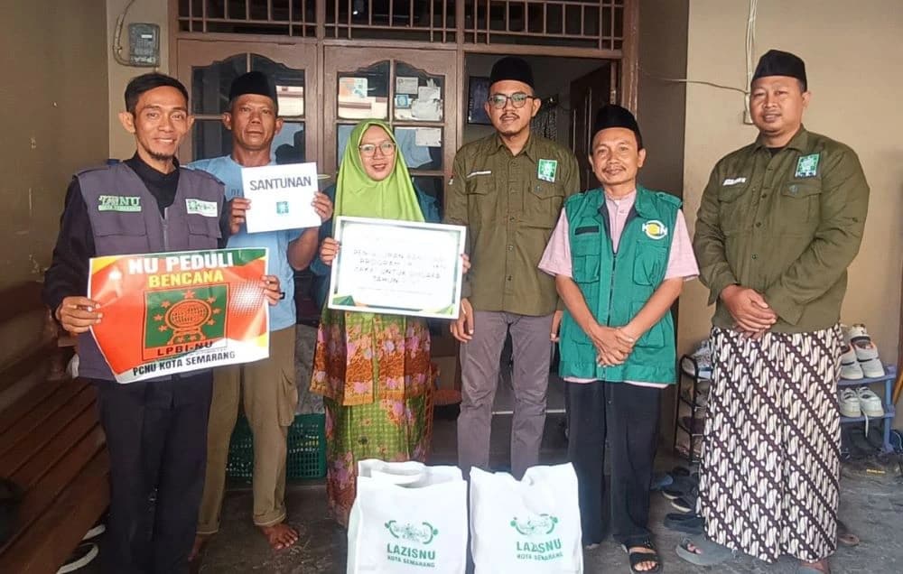 NU Peduli Bantu Warga Semarang yang Atap Rumahnya Roboh
