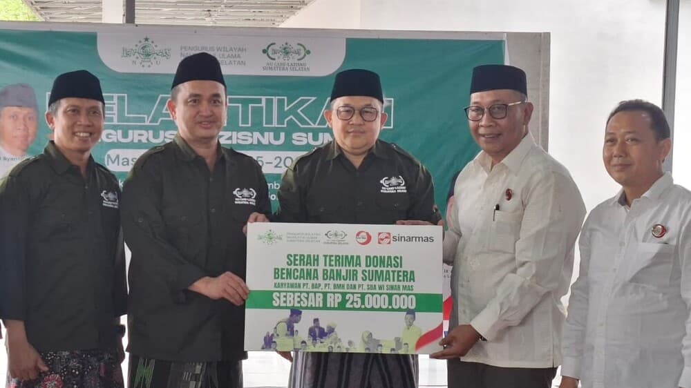 Ketua LAZISNU Sumsel Apresiasi Paguyuban Sinarmas yang Percayakan Penyaluran Bantuan Kemanusiaan melalui LAZISNU Sumsel